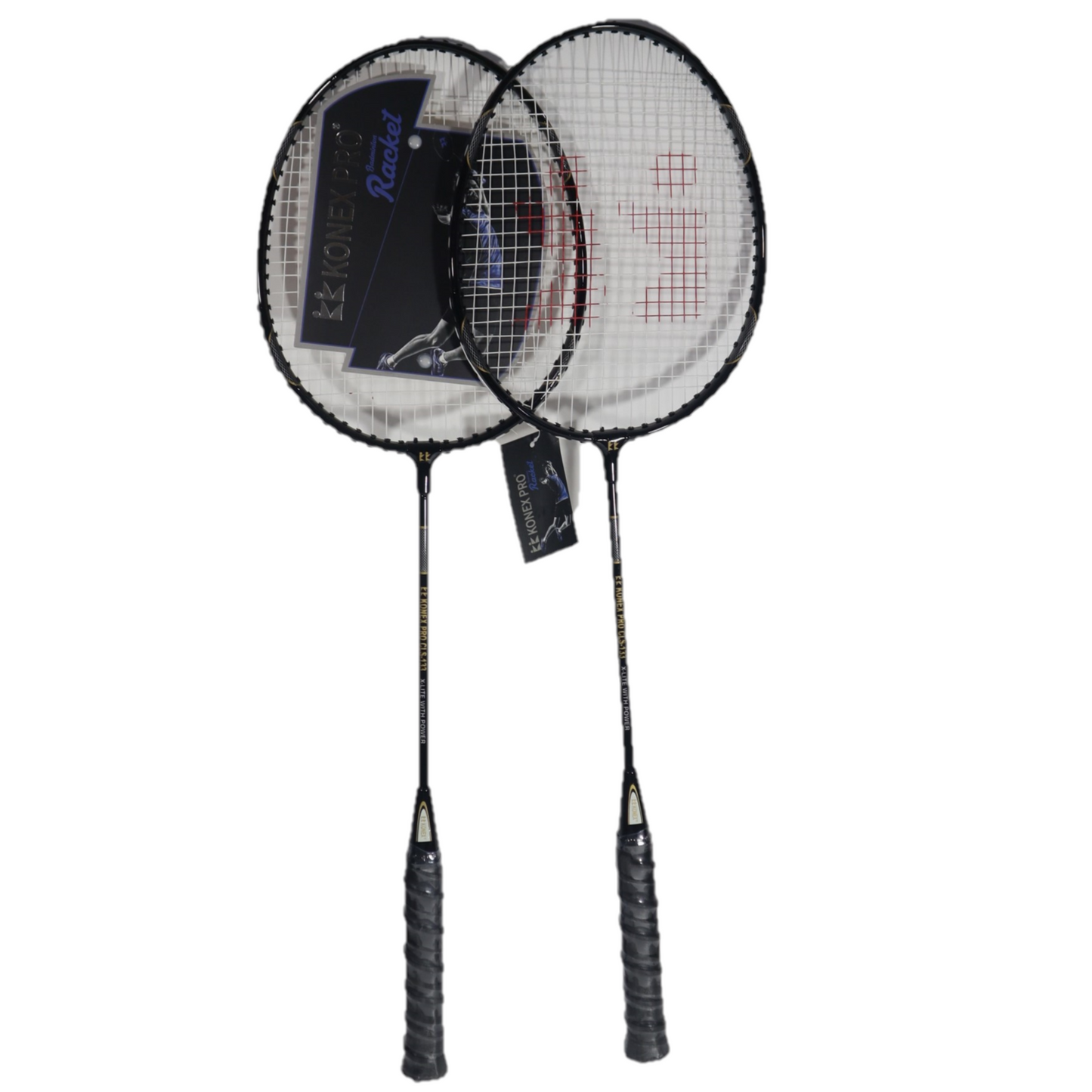 Badminton Racquet 2 Assorted Pack of 2 Alloy Steel
