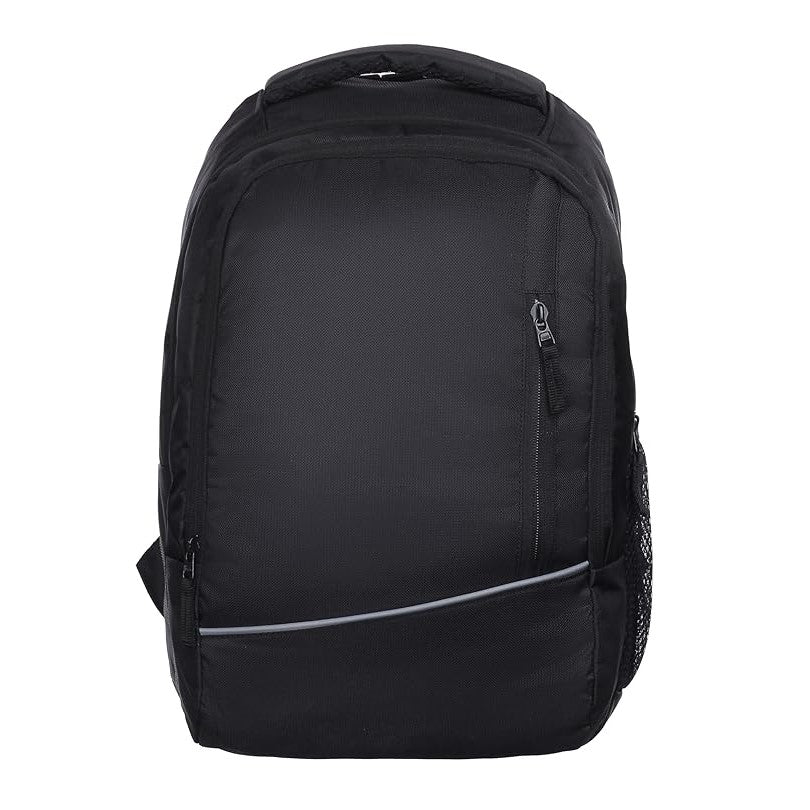 ITN BAG Unisex Nylon Polyester Backpack | Spacious Multi-Compartment Bag with | Lightweight | Ideal for professionals | Durable Backpack (Black)