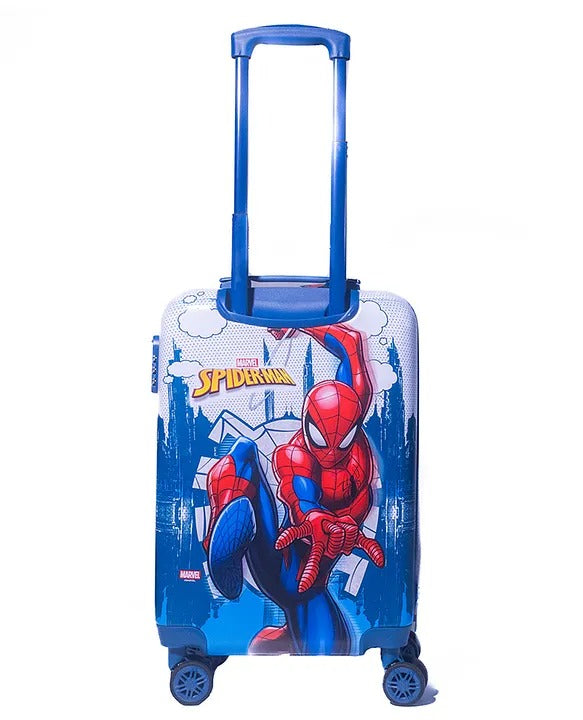 Spiderman Kids Travel Luggage Bags For Kids Trolley Bag With Wheels (20 Inches - Multicolor) SKUSTMVL150