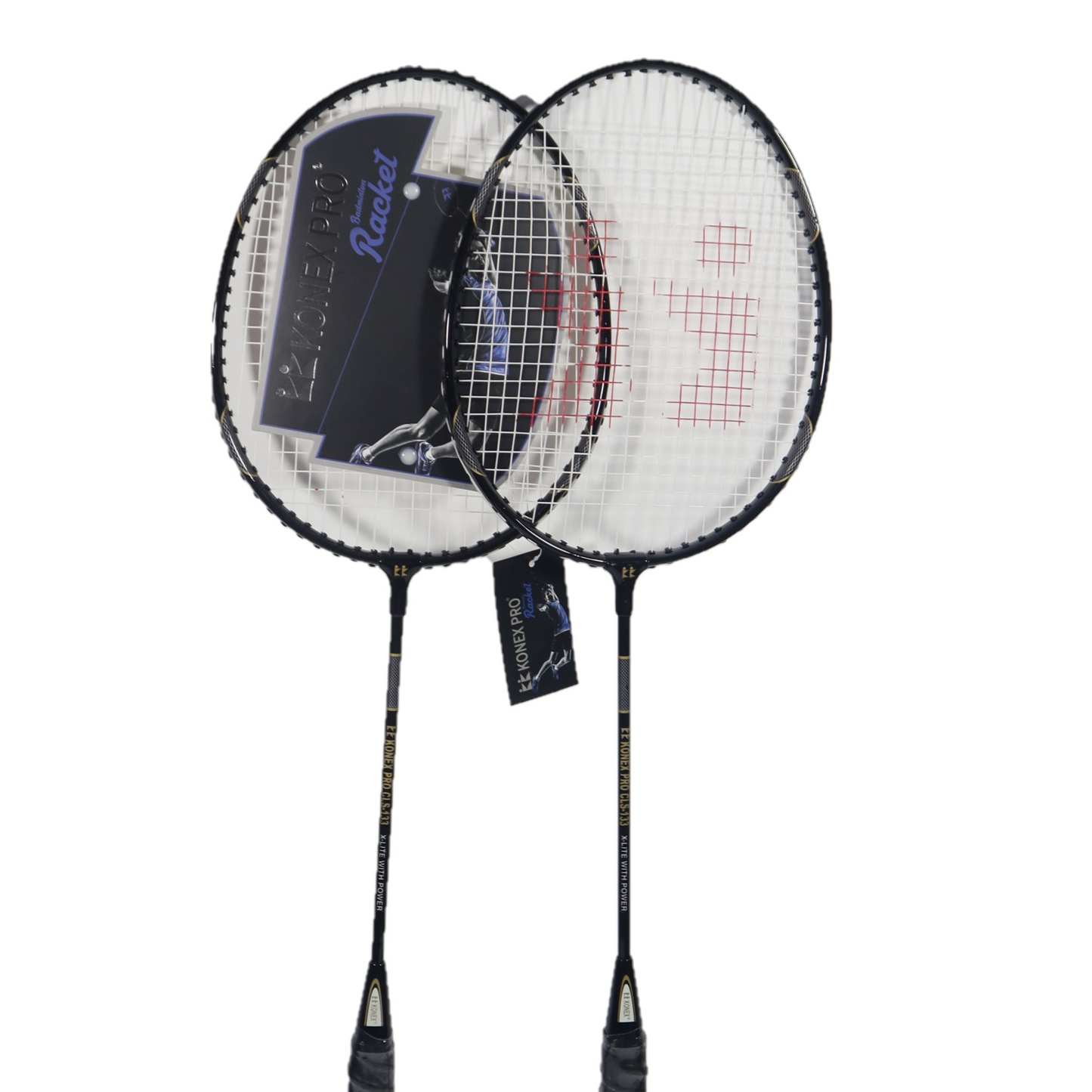 Badminton Racquet 2 Assorted Pack of 2 Alloy Steel