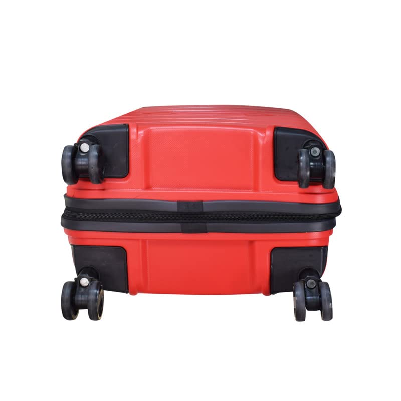 style with the Swiss Military Zest Luggage Bag Made with a durable ABS body and featuring a textured hard sided trolley design