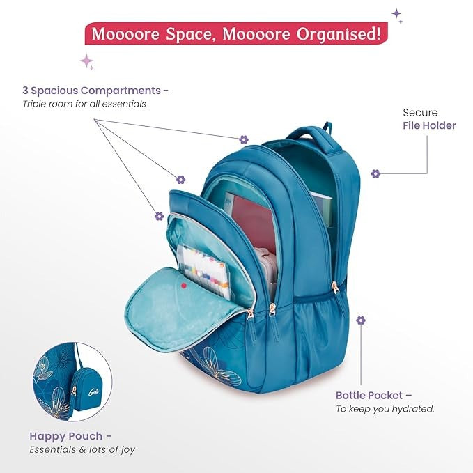 Genie Twinkle School Backpack for Girls SKU101317