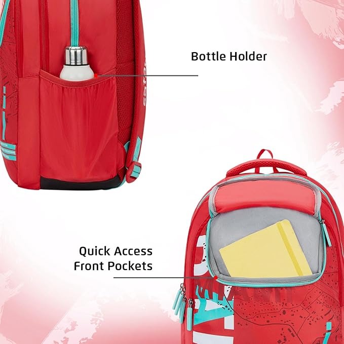 Safari Triplex3 Printed Casual Backpack For Boys And Girls SKU95706