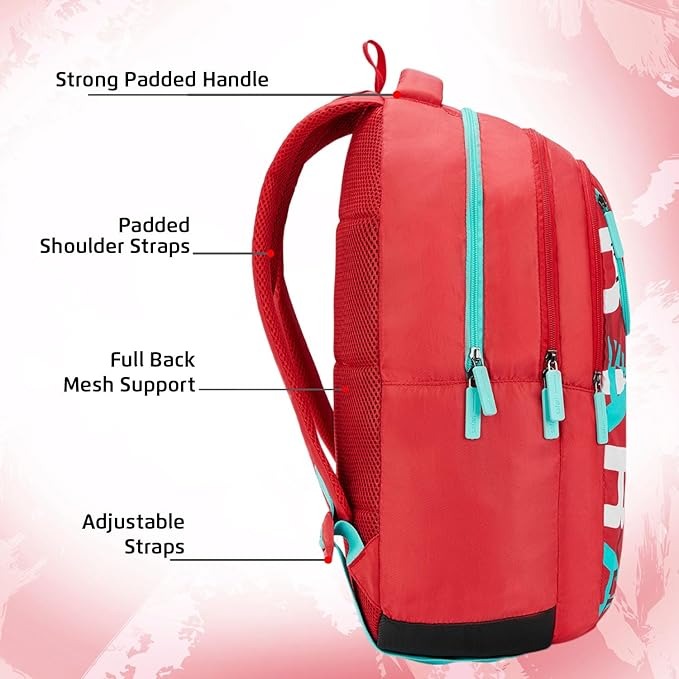 Safari Triplex3 Printed Casual Backpack For Boys And Girls SKU95706