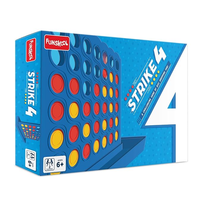 Funskool Games Strike 4 the classic disc dropping