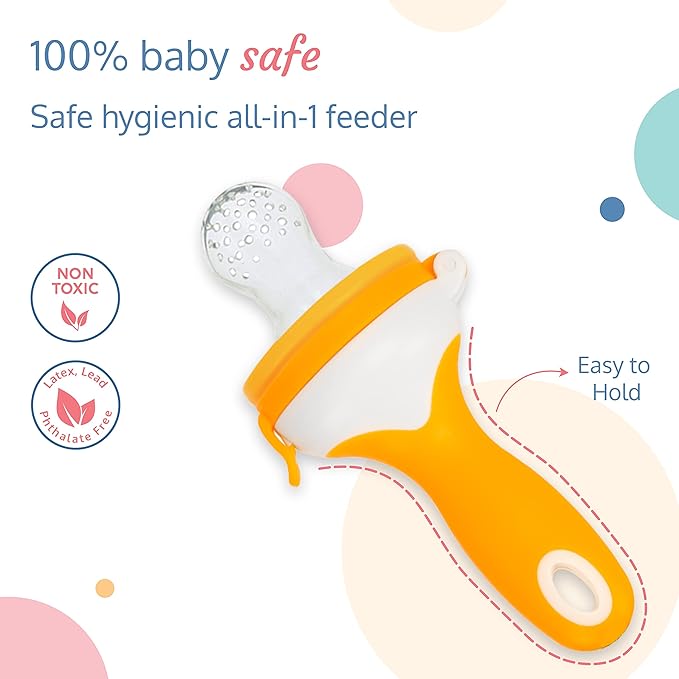Provides oral stimulation and relief to teething gums