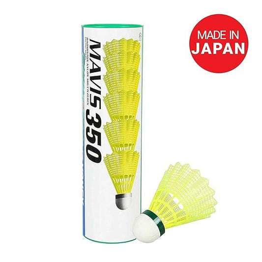 Yonex Mavis 350 Green Cap Nylon Shuttlecock (Yellow) SKU220157