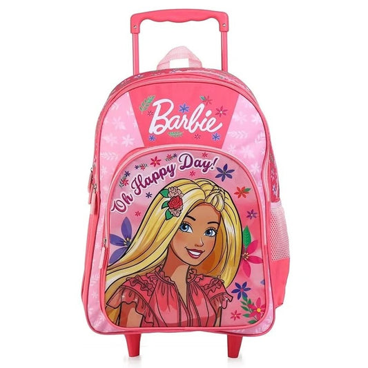 Striders Barbie 18 Inch Trolley School Bag for Girls SKUMAT116