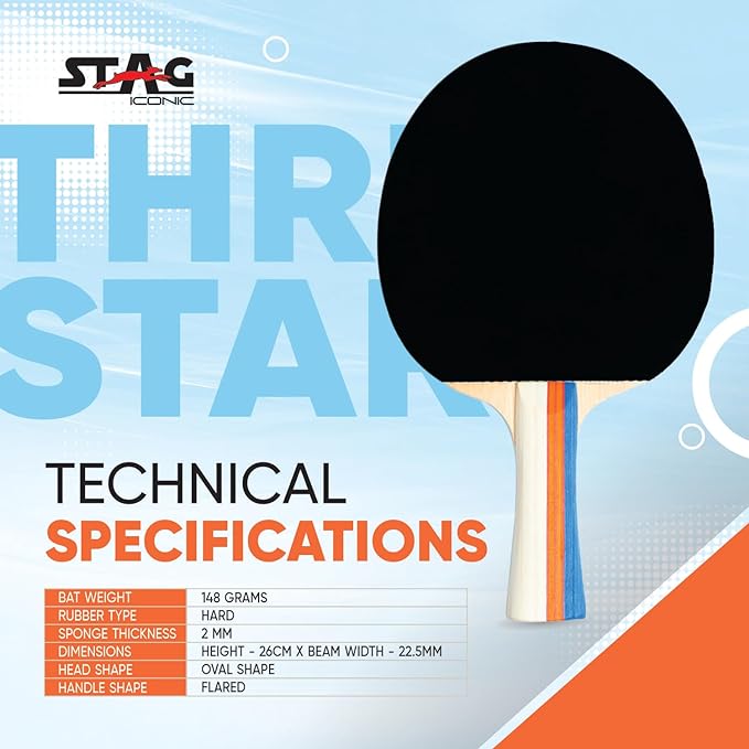 Stag Club Table Tennis Racket SKU131256