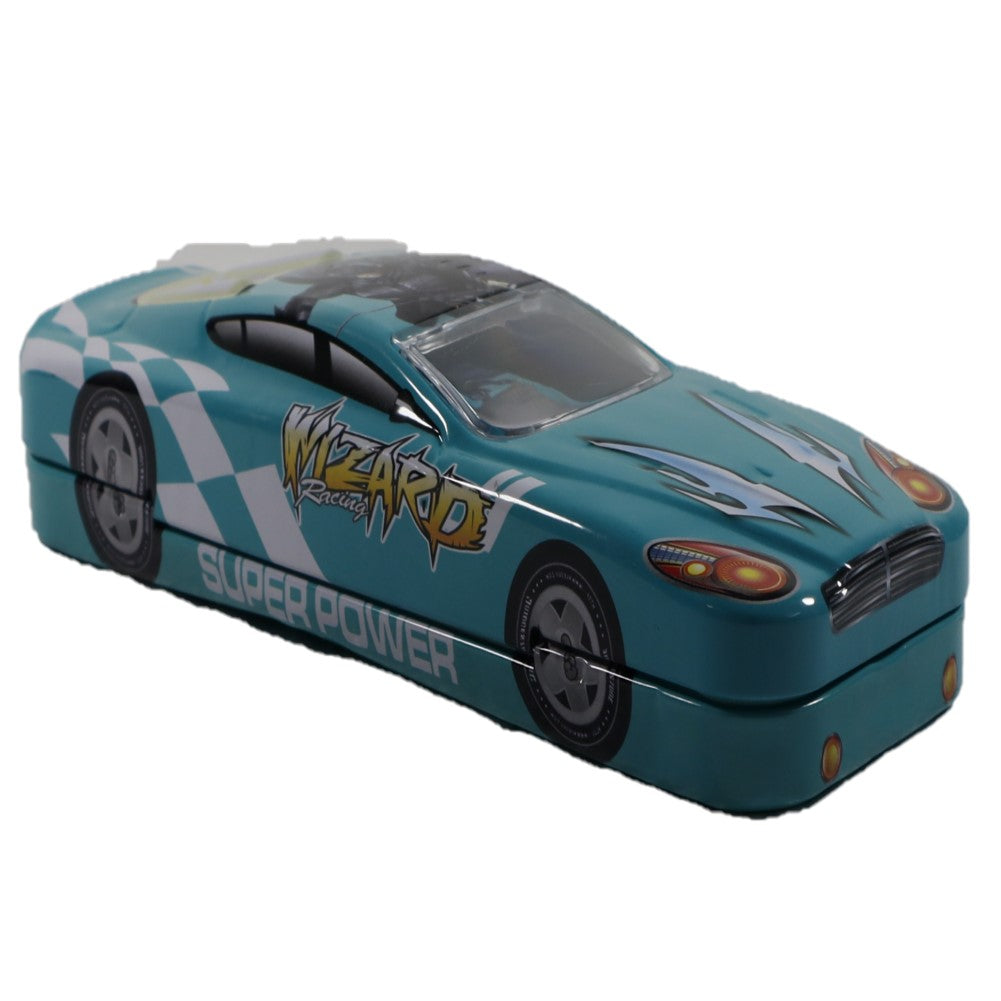 Car Shape Art Metal Pencil Box with Two for Boys & Girls SKU1012