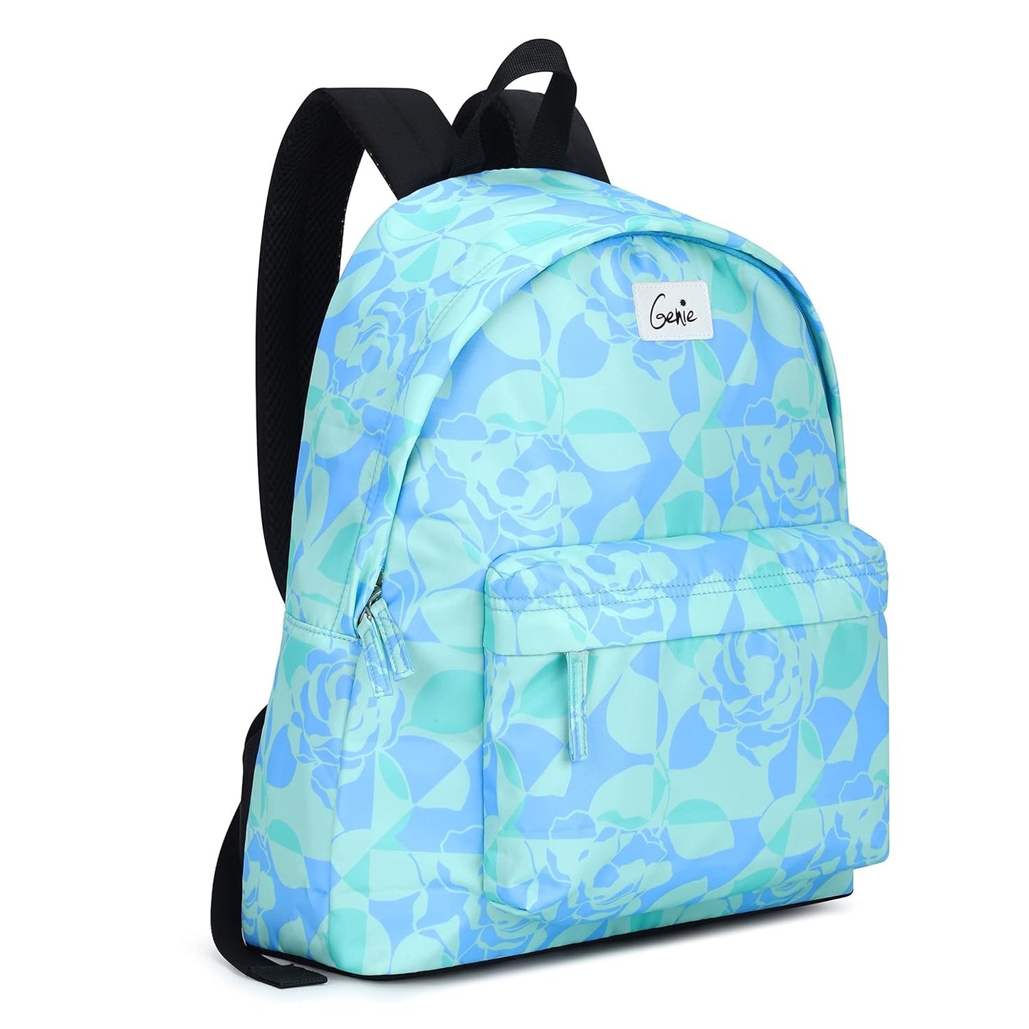 GENIE GRACE Backpack, blue and green college bag laptop backback ,black, travelling, for girls