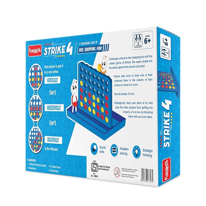 Strategize and aim carefully as you try to get 4