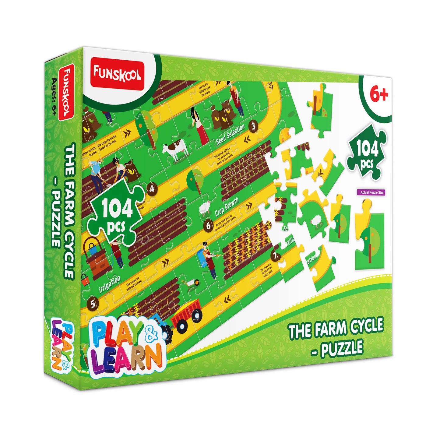 GIGGLE FUNSKOOL The Farming Cycle Puzzle