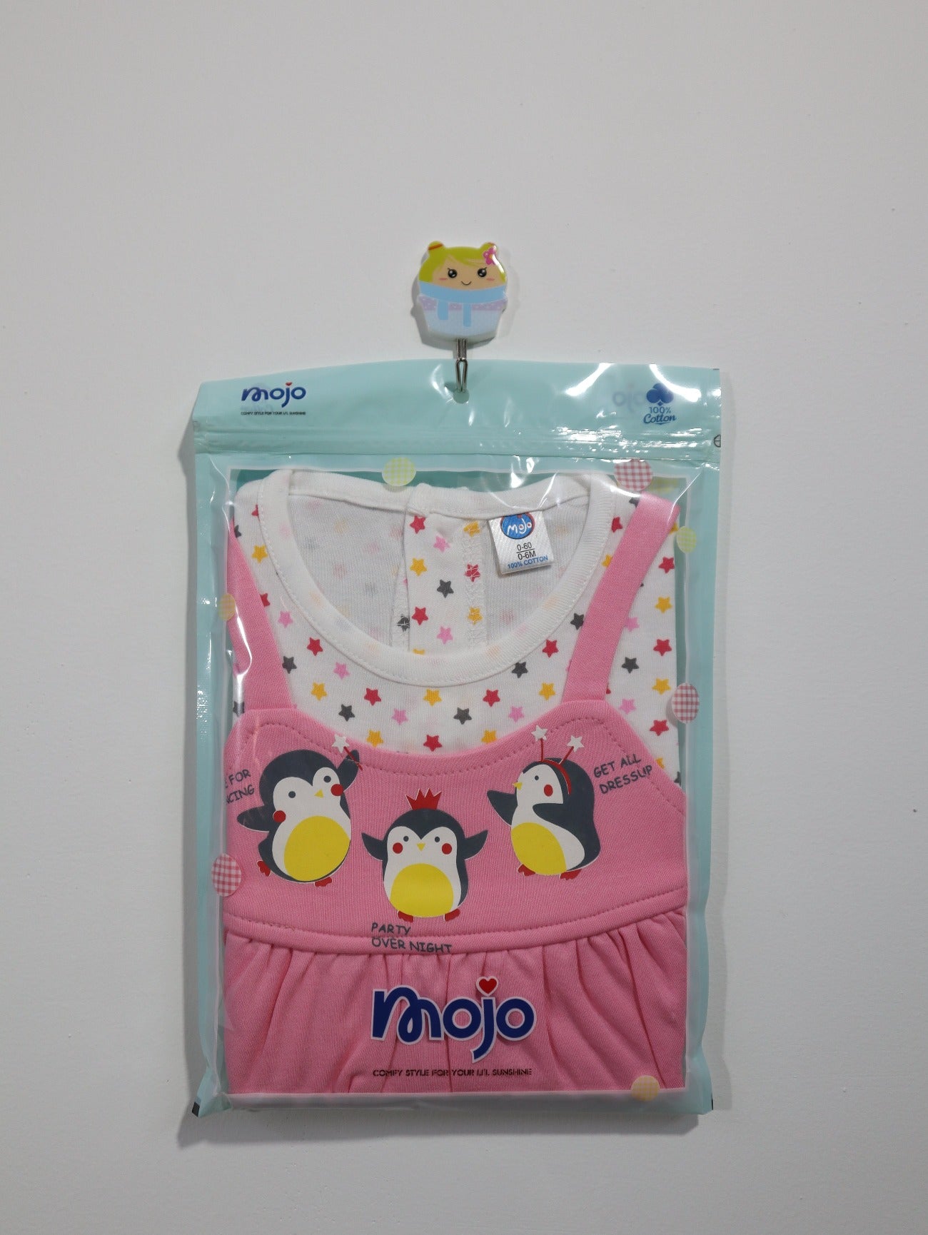 Introducing our MOJO Baby Girls Frock Dress designed for babies aged 0 to 6 months