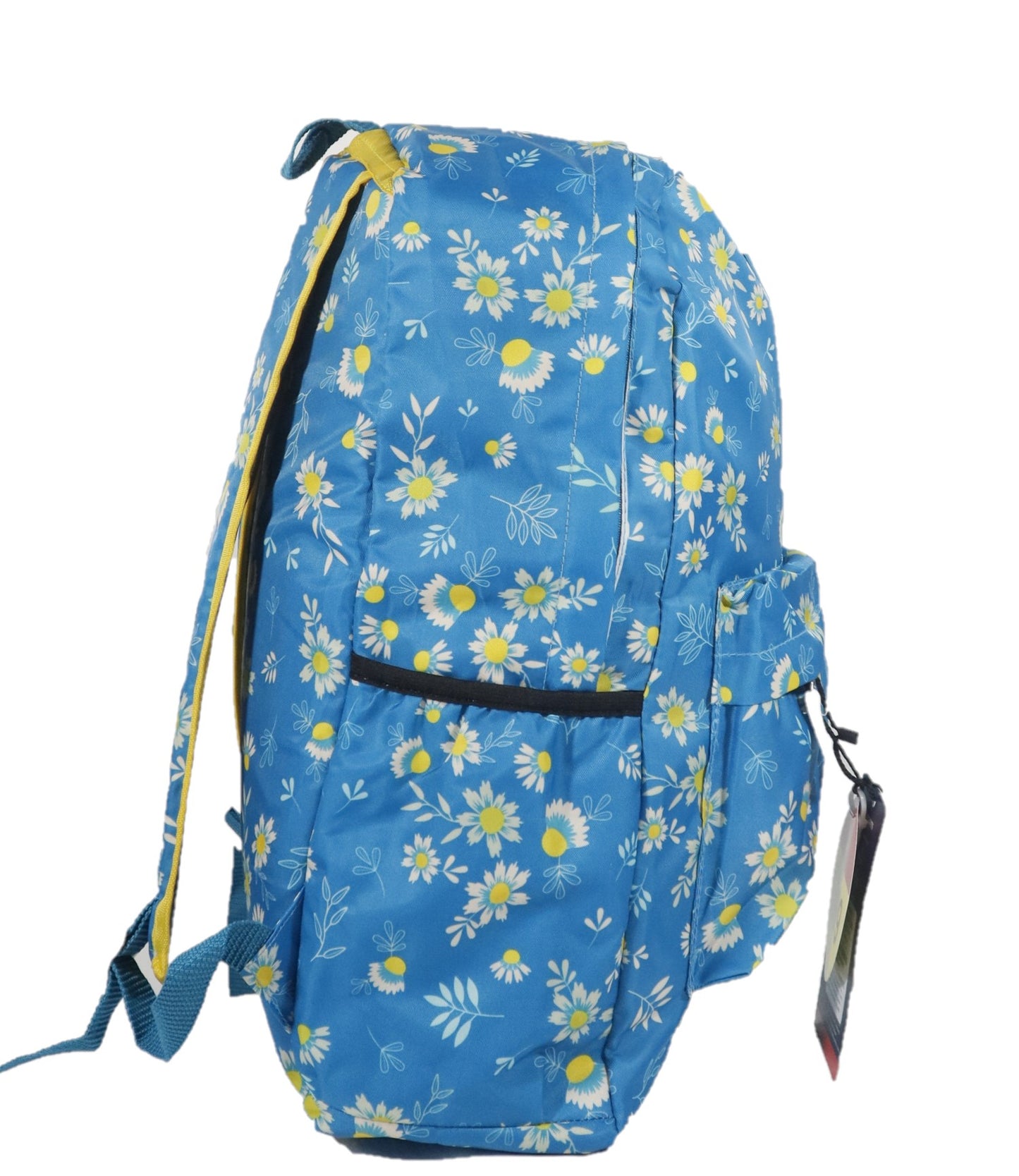 Priority College Bag Blue with Flower Design
