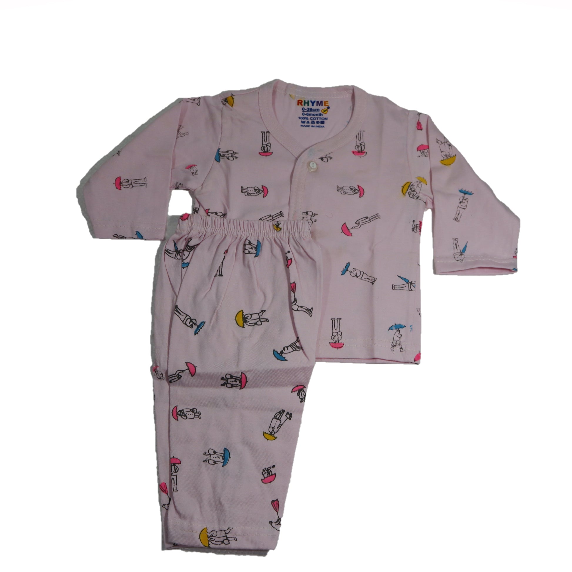 pink colour baby suit