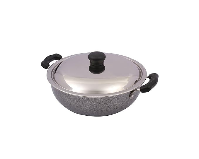 Omega Select Plus Non Stick Round Base Kadhai with Lid is an essential addition to your kitchen