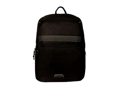 RADG BAG Rock Black Unisex Nylon Polyester Backpack | Spacious Multi-Compartment Bag | Lightweight | Ideal for professionals | Durable Backpack (Black)