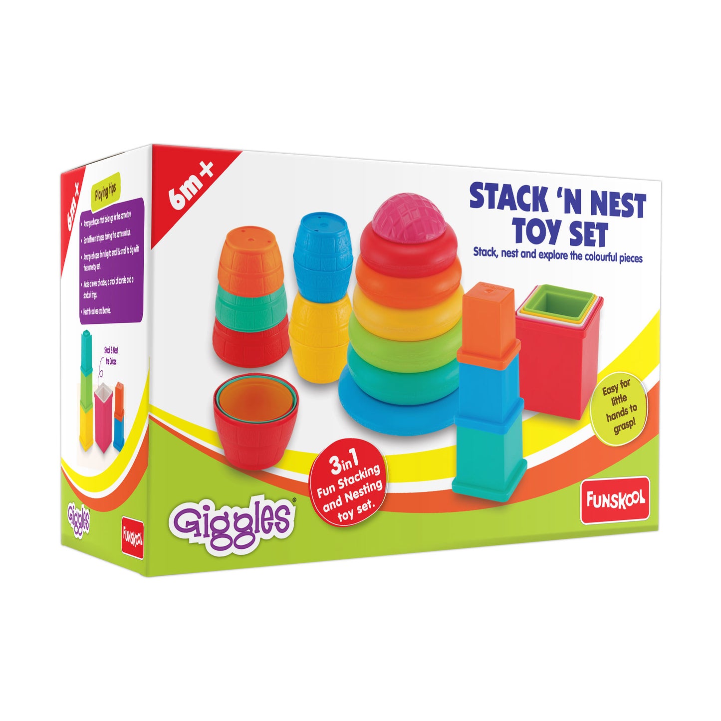GIGGLE FUNSKOOL- Stack N Nest Toy Set SKU1073000