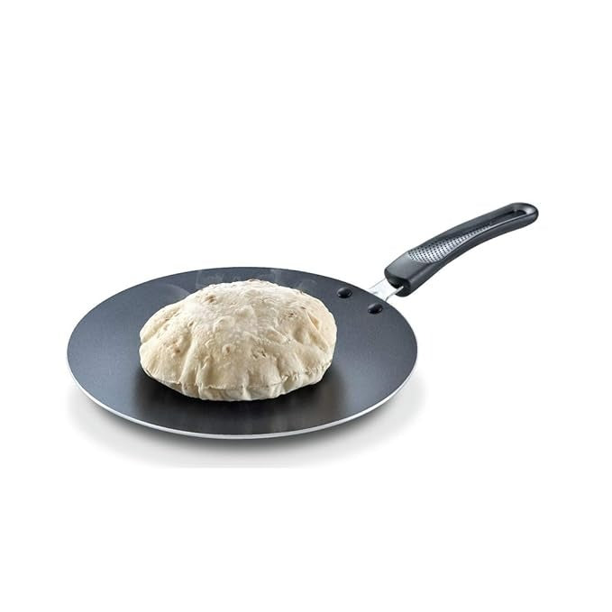 Prestige Aluminium Omega Select Plus Non Stick Concave Tawa Made from durable aluminum this 25 cm tawa
