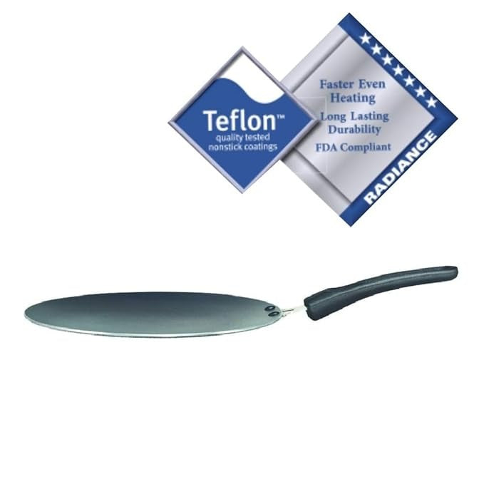 Prestige Aluminium Omega Select Plus Non Stick Concave Tawa Made from durable aluminum this 25 cm tawa