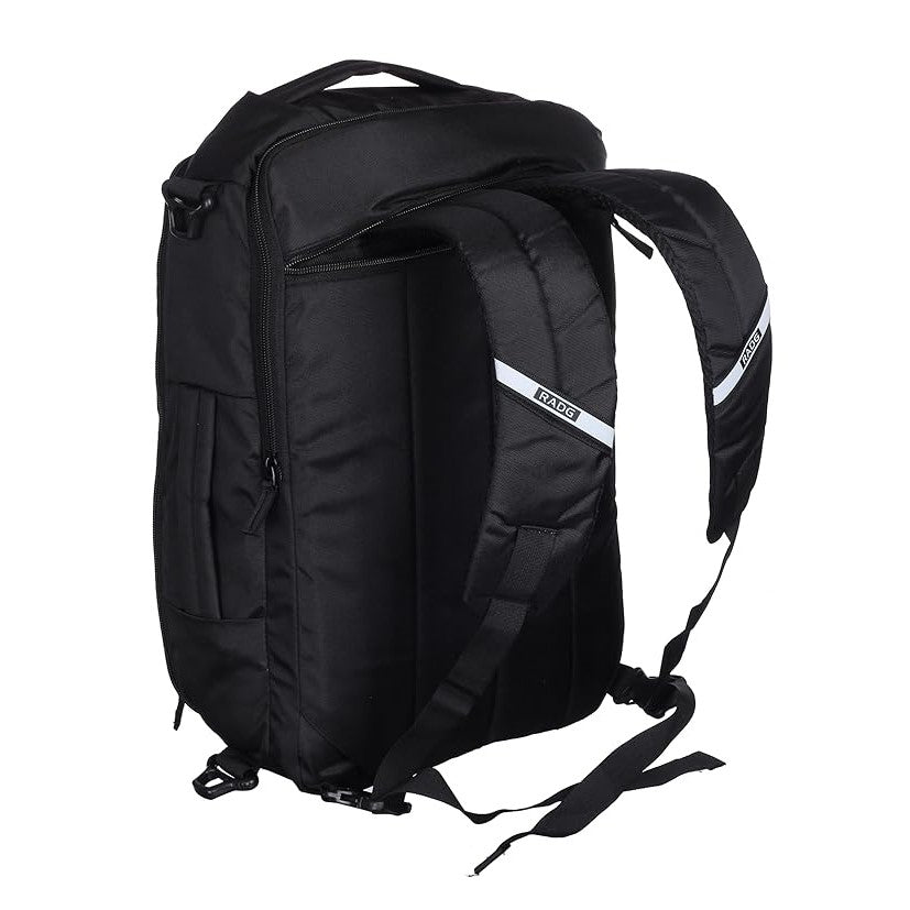 RADG BAG Briefpack Backpack | Spacious Multi-Compartment Bag 3 IN 1 USE | Lightweight | Ideal for professionals | Durable Daily Backpack (Black)