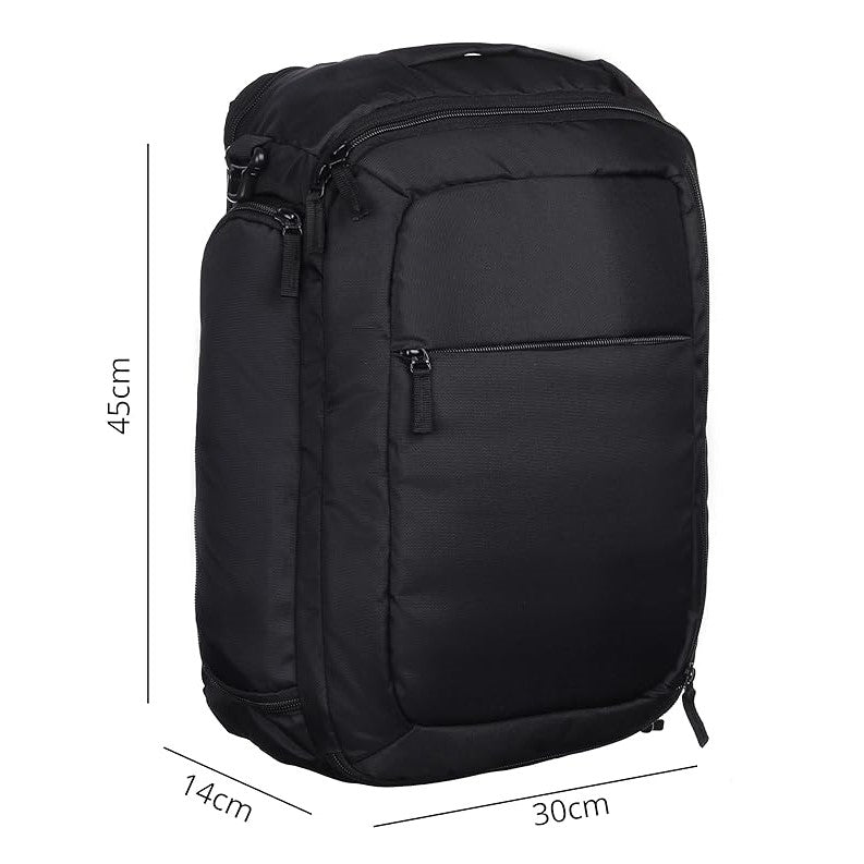 RADG BAG Briefpack Backpack | Spacious Multi-Compartment Bag 3 IN 1 USE | Lightweight | Ideal for professionals | Durable Daily Backpack (Black)