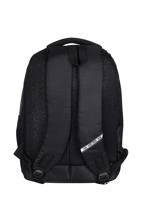 ITN 11 Unisex Nylon Polyester Backpack | Spacious Multi-Compartment Bag with | Lightweight | Ideal for professionals | Durable Backpack (Black)