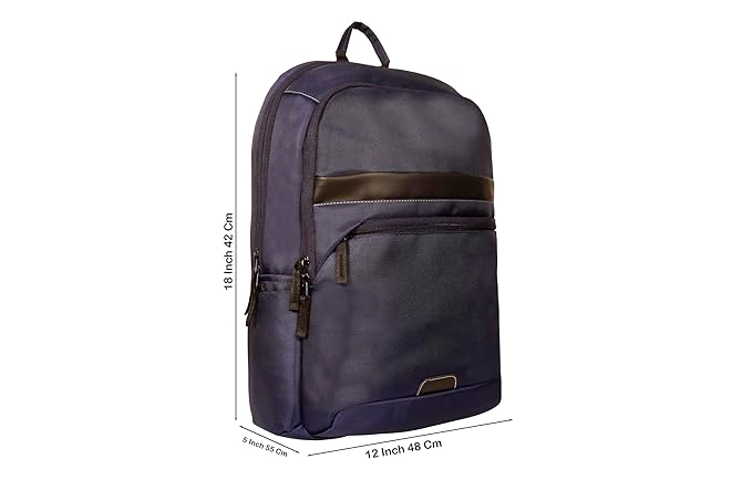 RADG BAG Rock Blue Unisex Nylon Polyester Backpack | Spacious Multi-Compartment Bag | Lightweight | Ideal for professional| Durable Backpack (Navy Blue)