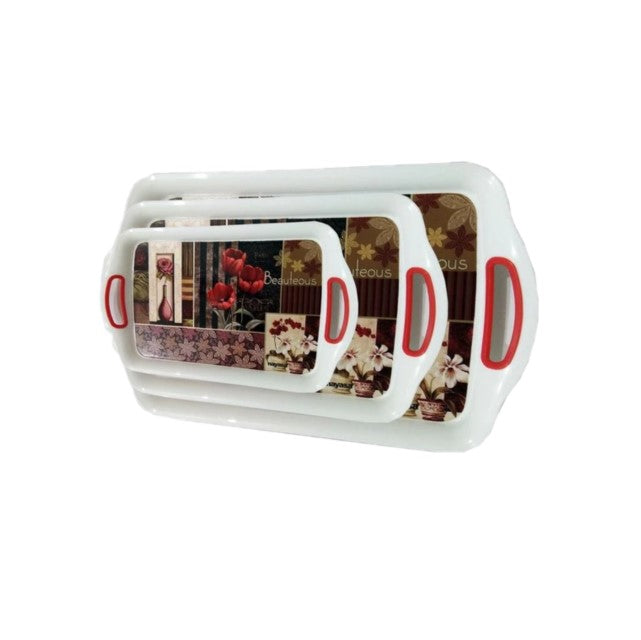 R Nayasa Ruby Serving Tray (Set of 3 Pcs) SKU11445
