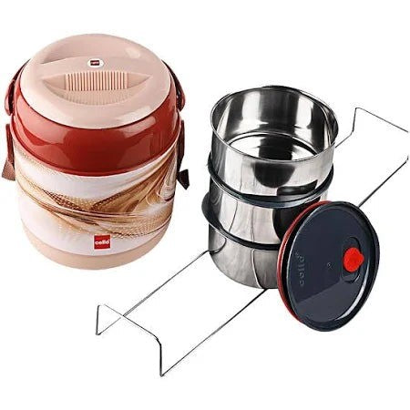 3 piece steel lunch BOX