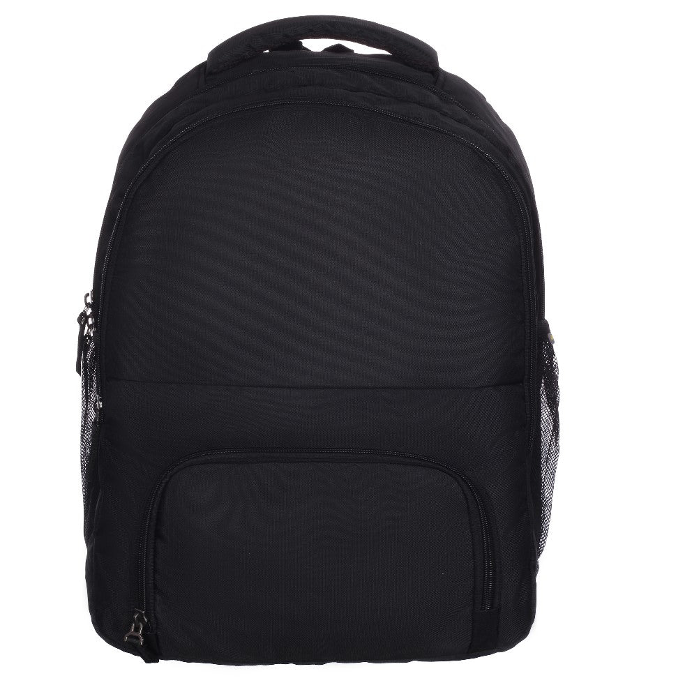 RADG BAG Stellar Unisex Nylon Polyester Backpack | Spacious Multi-Compartment Bag with Rain cover | Lightweight | Ideal for professional| Durable Backpack (Black)