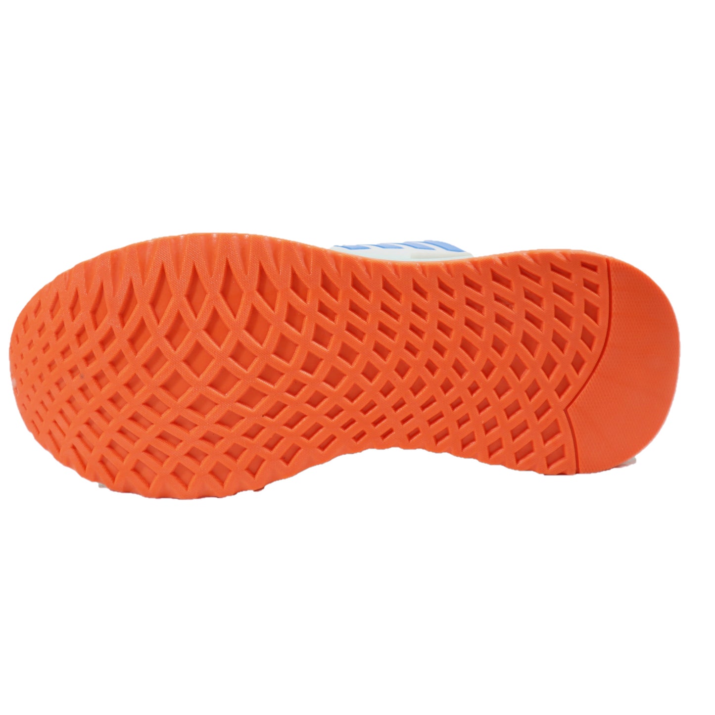 tekkar white  and blue  orange shoes