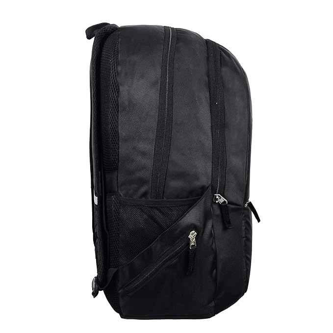 RADG BAG Archstone Unisex Polyester Backpack | Spacious Multi-Compartment Bag | Lightweight | Ideal for professionals | Durable Backpack (Black)