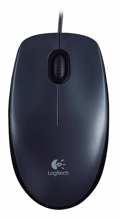 Logitech M90 Wired USB Mouse (Black)