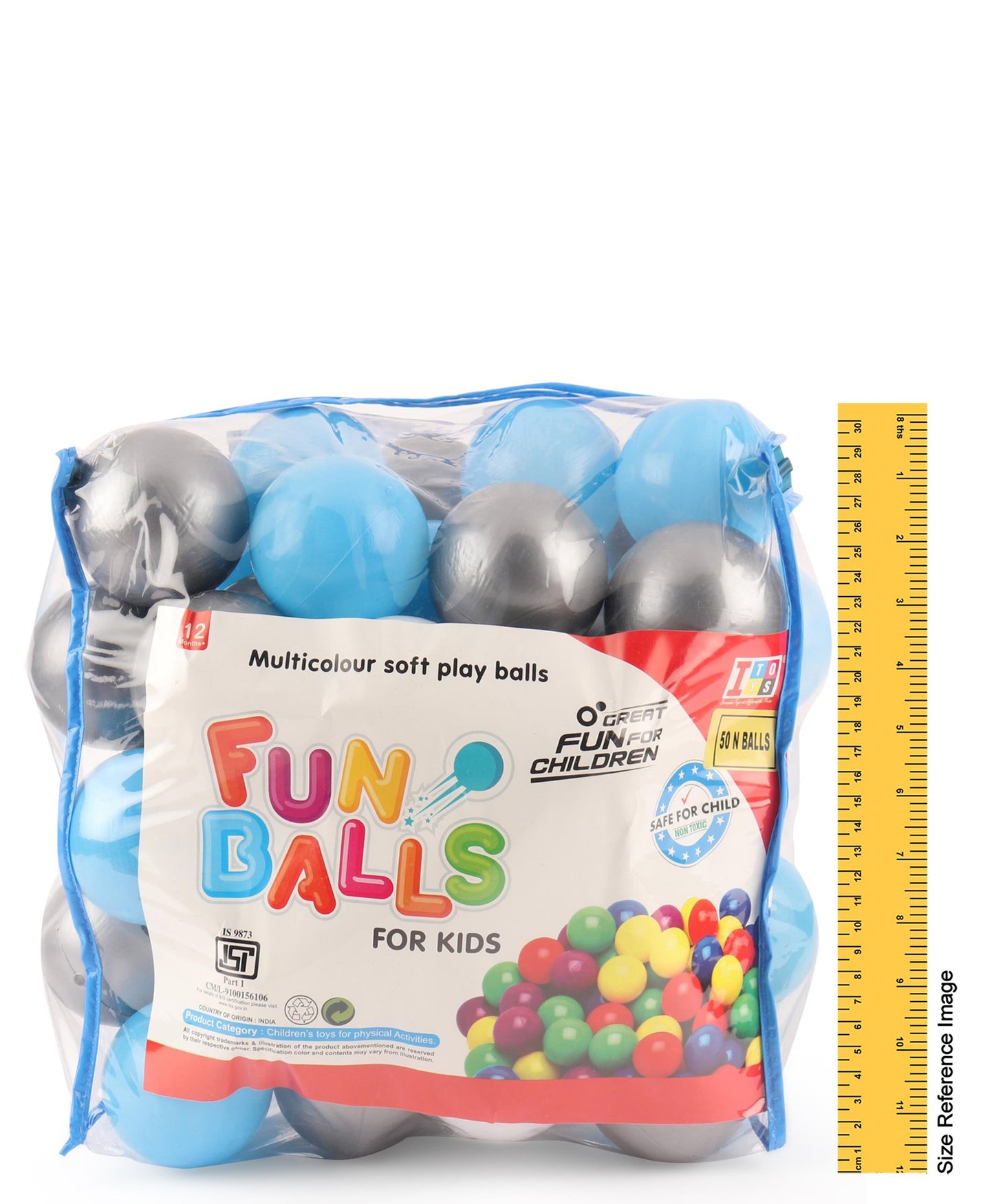 IToys Pool Balls Pack Of 50 Balls (Color May Vary)