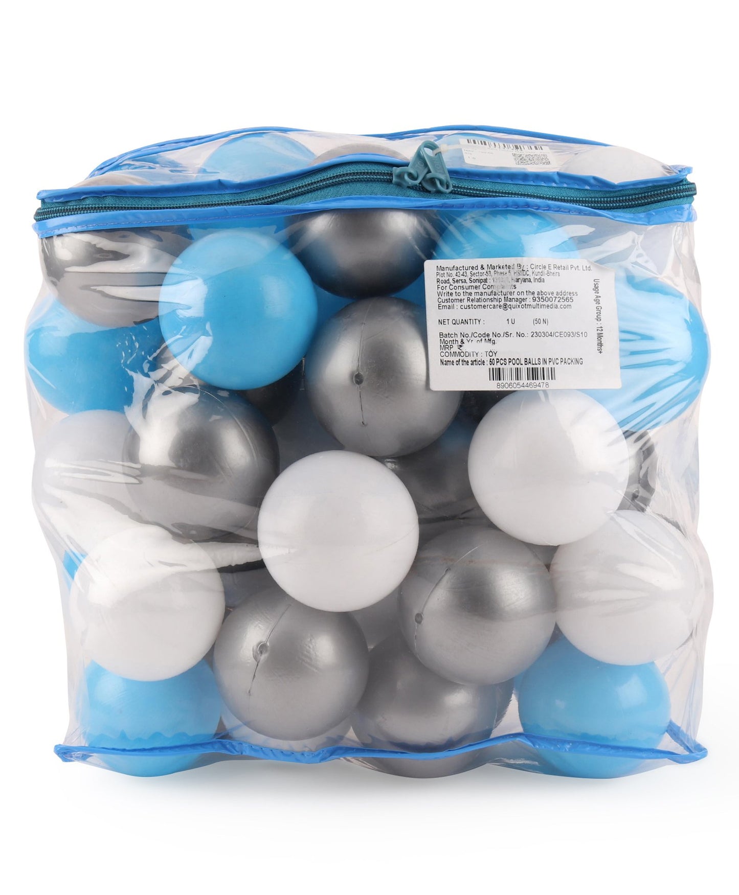 IToys Pool Balls Pack Of 50 Balls (Color May Vary)