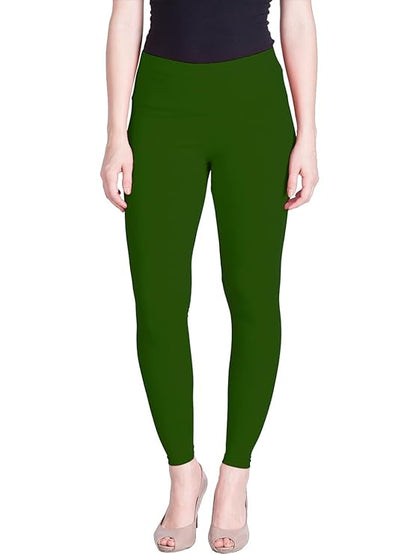 Lyra Women's Ankle Length Leggings 140 (BASIL GREEN)