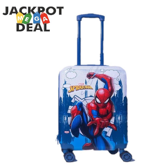 (ITN) Spiderman  Kids Travel Luggage Bags For Kids Trolley Bag With Wheels (20 Inches - Multicolor) SKUSTMVL150