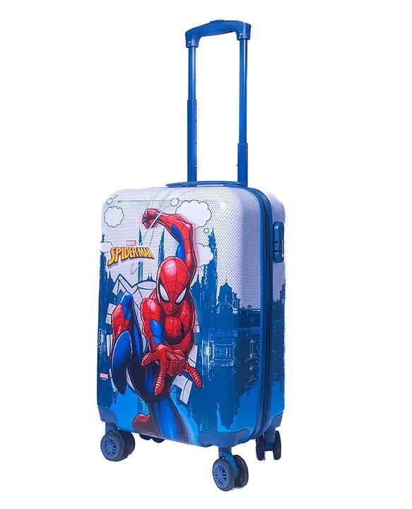 (ITN) Spiderman  Kids Travel Luggage Bags For Kids Trolley Bag With Wheels (20 Inches - Multicolor) SKUSTMVL150