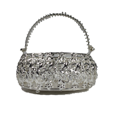 Silver basket with Spring handle