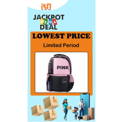 Priority Orehld 006 Stylish College Bag (Pink , Black) SKU131232