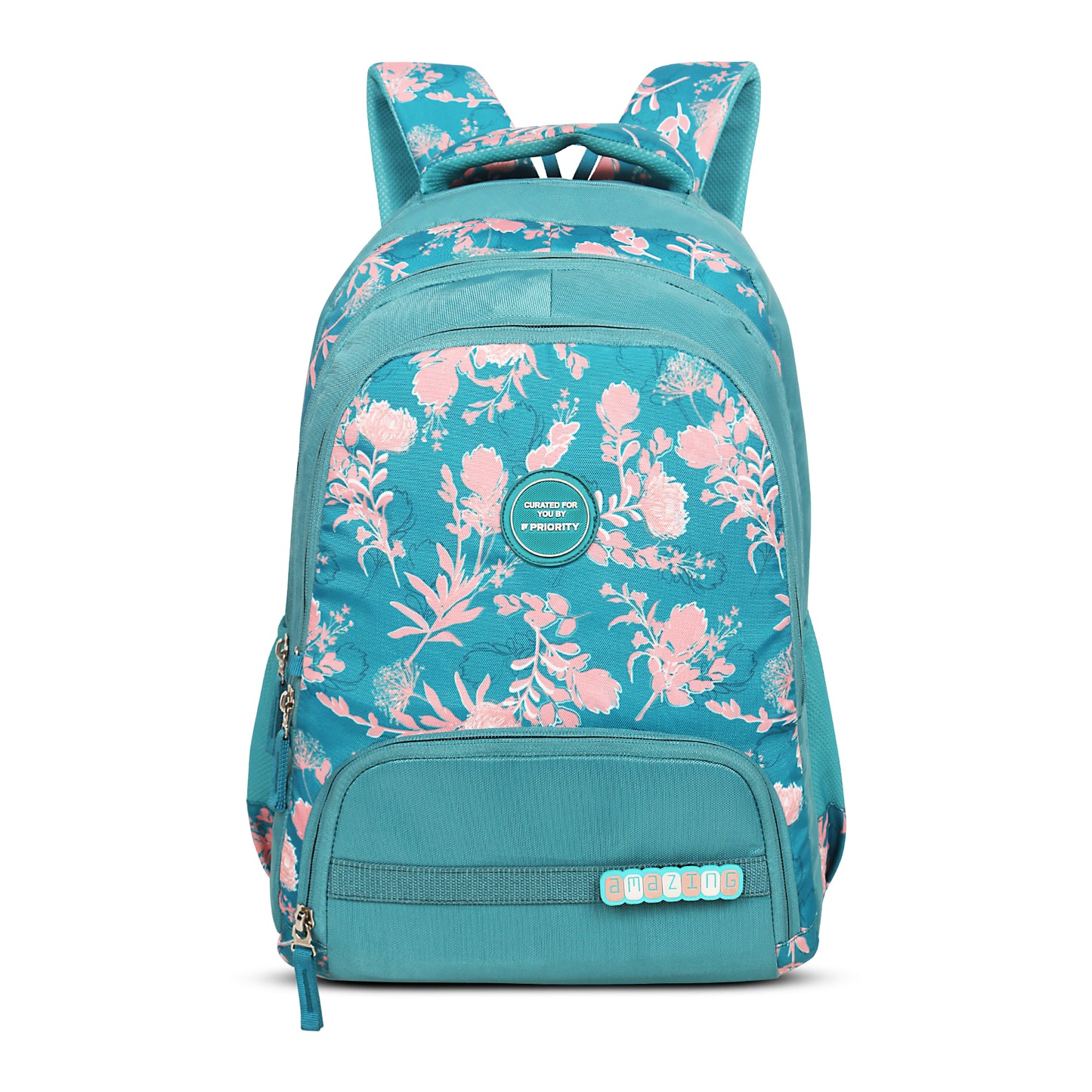 Priority Backpack, 100 % Fine Polyester Fabric, green ,Number of Compartment : 3