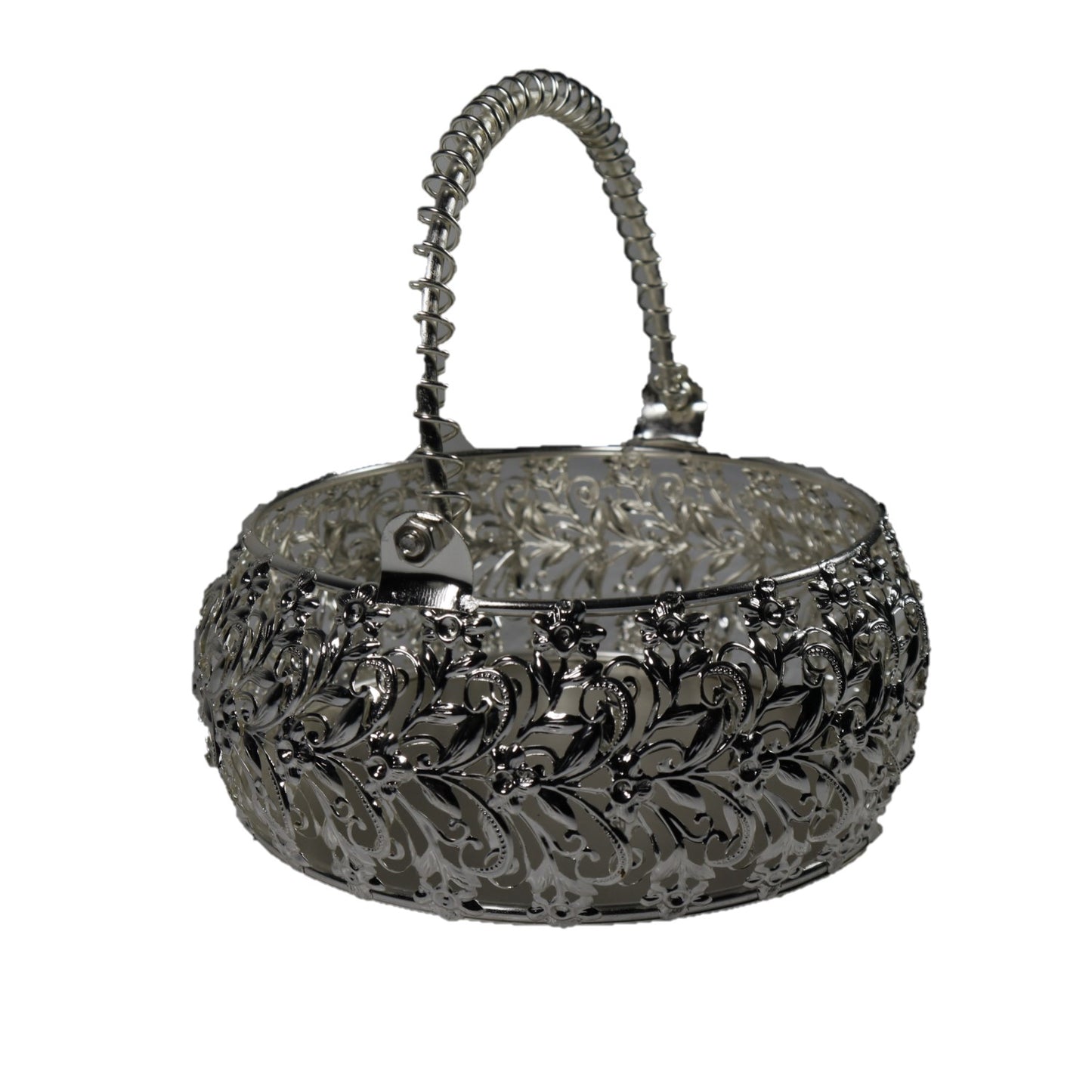 Silver basket use for temples