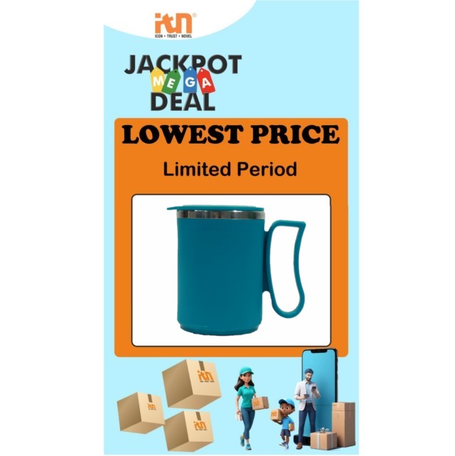 Coffee Mug with Lid Insulated Stainless Steel  SKU42 (ITN)