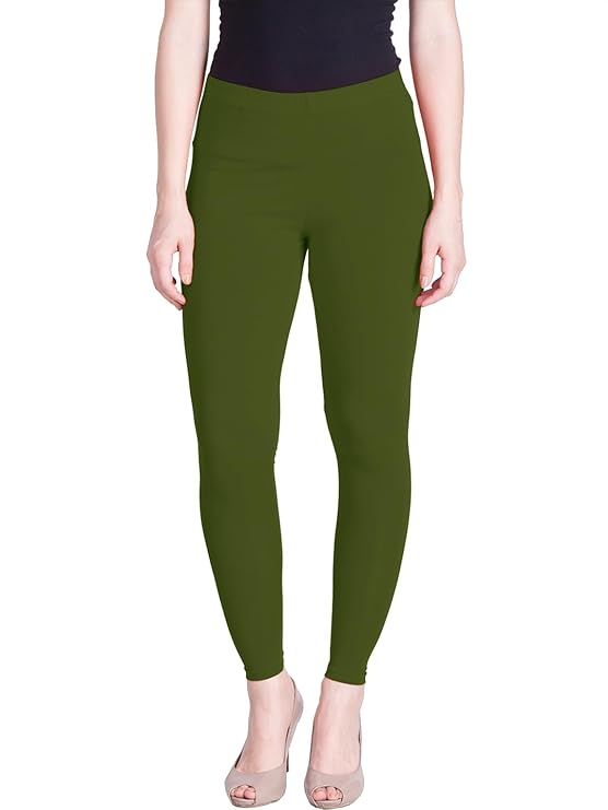 Lyra Women's Ankle Length Legging 129 (ARMY GREEN)