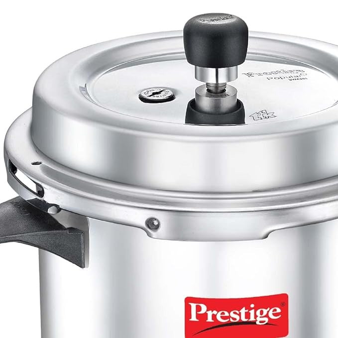  Prestige Popular Plus Pressure Cooker Made of virgin aluminium it works on both gas and induction cooktops The outer lid design and 2 L