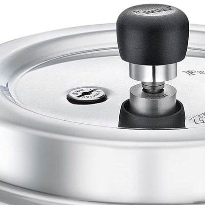  Prestige Popular Plus Pressure Cooker Made of virgin aluminium it works on both gas and induction cooktops The outer lid design and 2 L