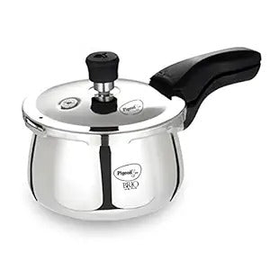 Pigeon Brio Triply Outer Lid Pressure Cooker The 2 litre capacity triply construction