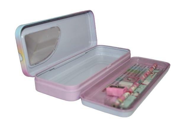 Pencil box with 2 compartments